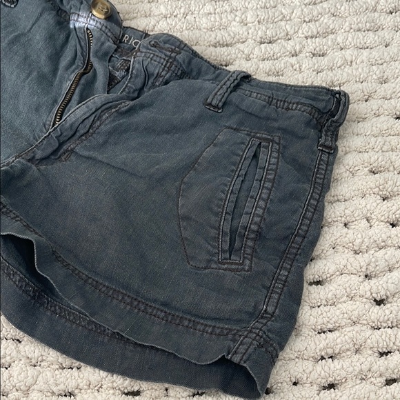 American Eagle Women's Size 10 Linen Black Shorts - Picture 6 of 7